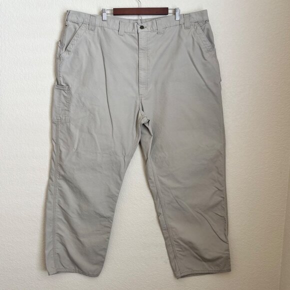 Carhartt Other - Carhartt B151 Work Pants Men’s 50x32 Tan Loose Fit Utility Cotton